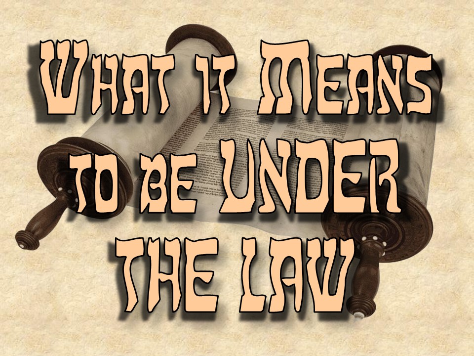 What it Means to be “Under the Law”