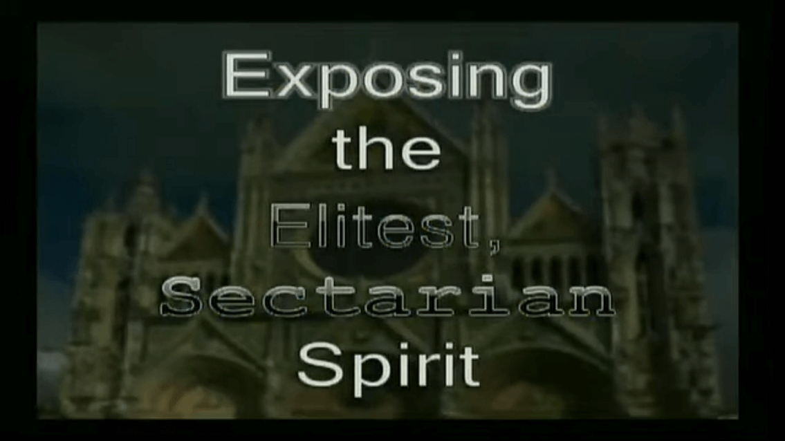 Exposing the Elitist, Sectarian Spirit