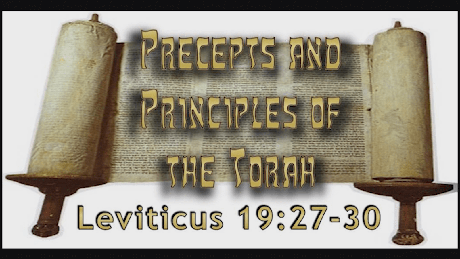 Precepts & Principles of the Torah – Leviticus 19:27-30