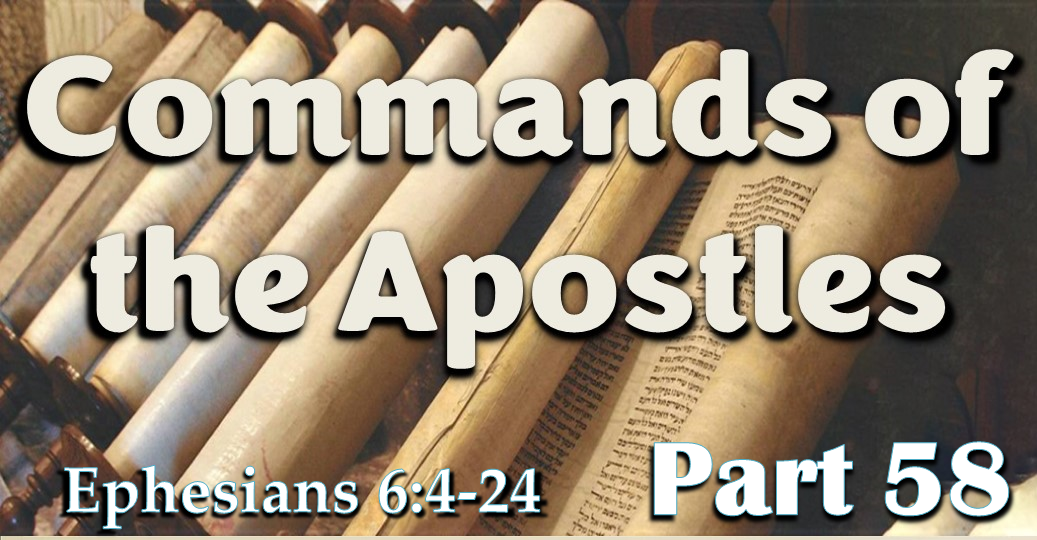 Commands of the Apostles – Part 58