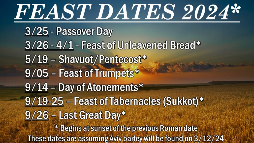 Scripture Calendar EliYah Ministries